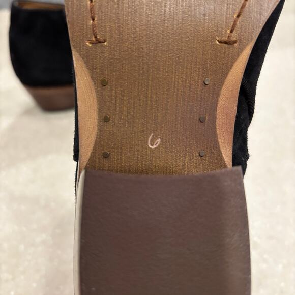 Sam Edelman Women Size 6 Black Suede Side Zip Casual Preppy Ankle Bootie Boots - Picture 8 of 9